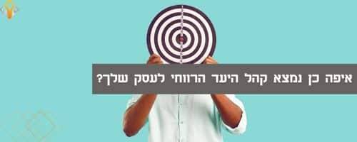 איפה כן נמצא קהל היעד הרווחי לעסק שלך?